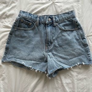 Topshop “mom” denim shorts